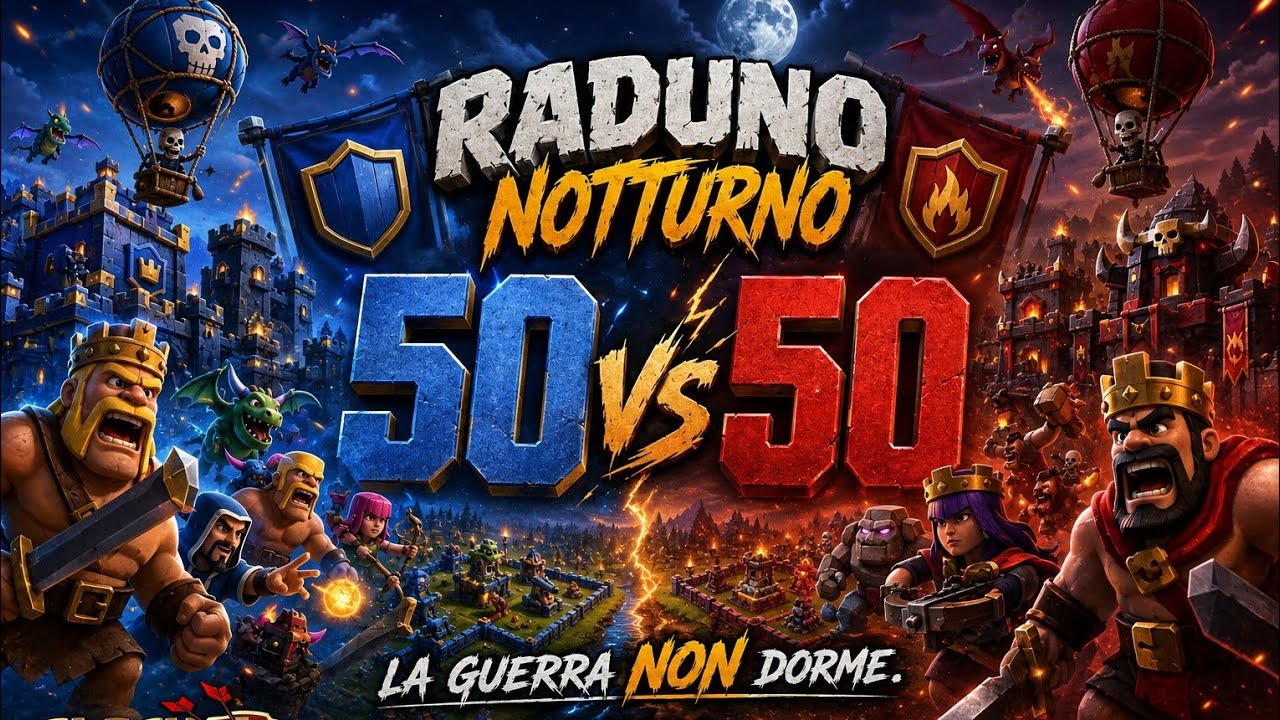 MAXI WAR AL RADUNO NOTTURNO | Alcuni attacchi della 50 vs 50