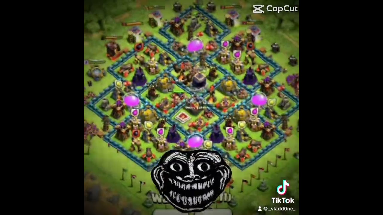 il vecchio th 10 💀 #clashofclans #coc #mobilegame #gaming #gamer #mobile #supercell #games #memes