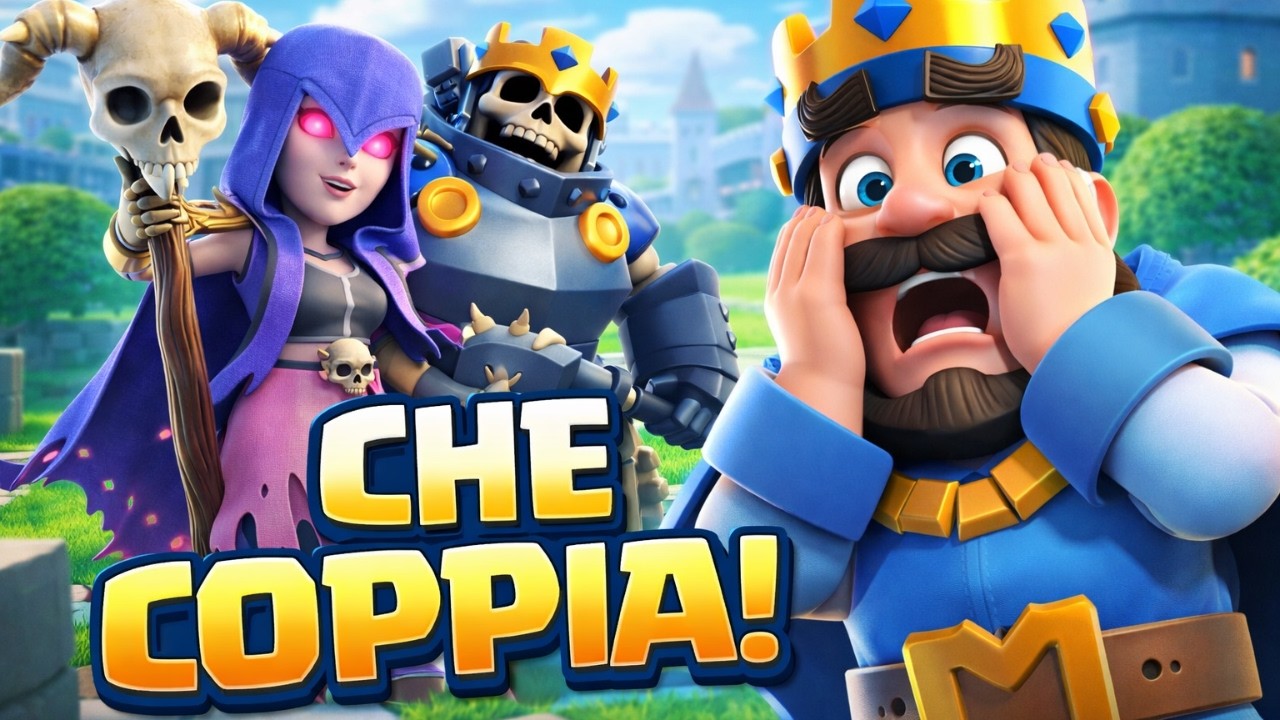 COMBO ILLEGALE: Strega + Re Scheletro! 💀- Clash Royale ITA