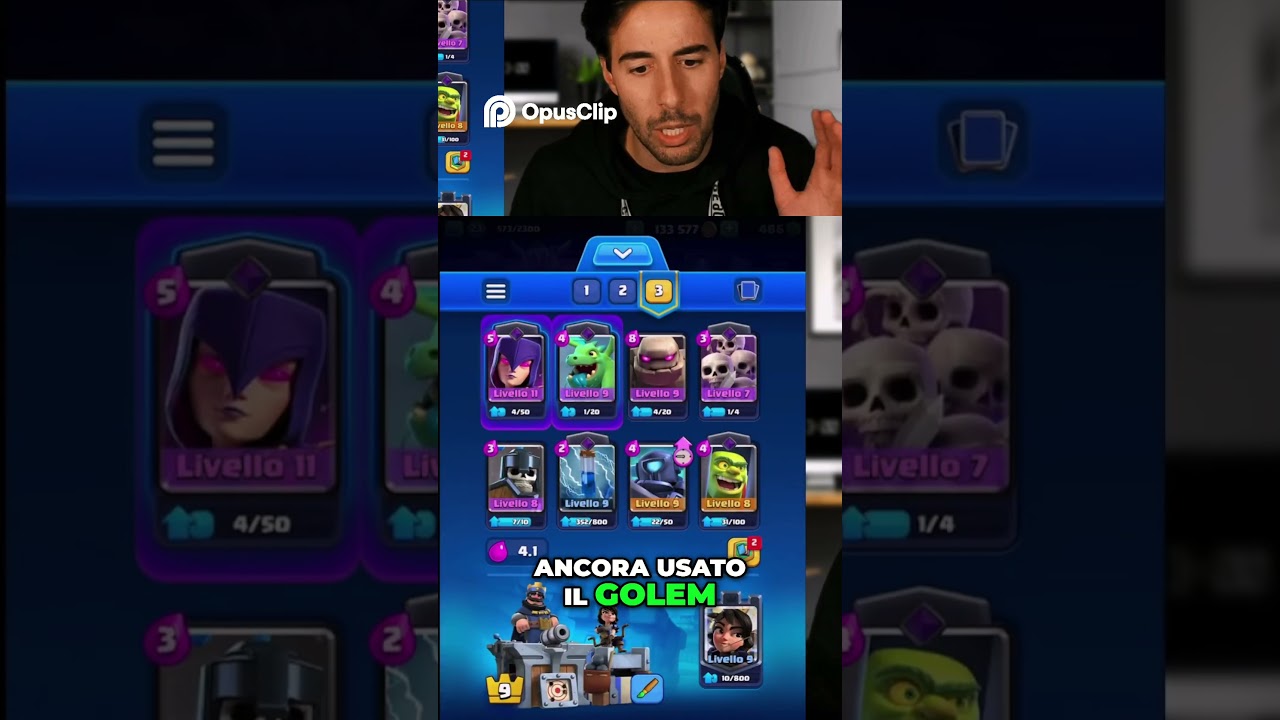 Nuovo Deck Clash Royale_ Golem Fa Paura! (Strategia Vincente) #clashroyale #shorts #win #supercell