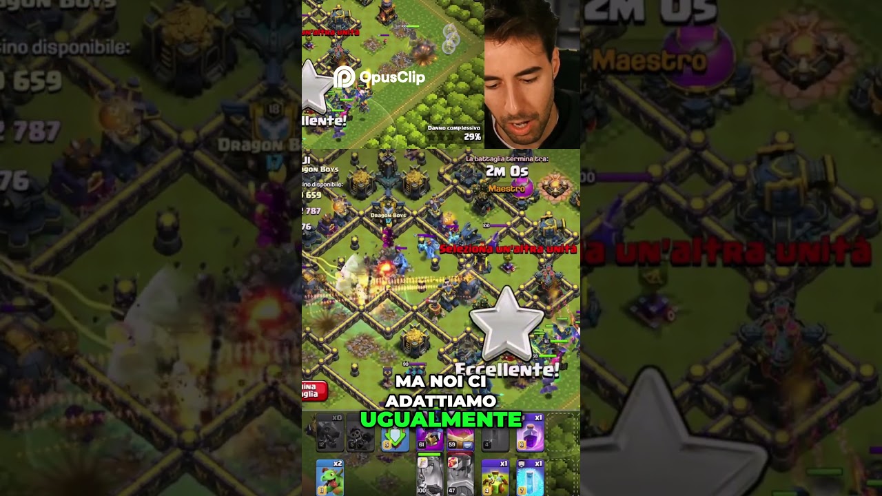 La Mia Champ Distrugge_ Municipio a Terra! #clashofclans #coc #shorts #supercell