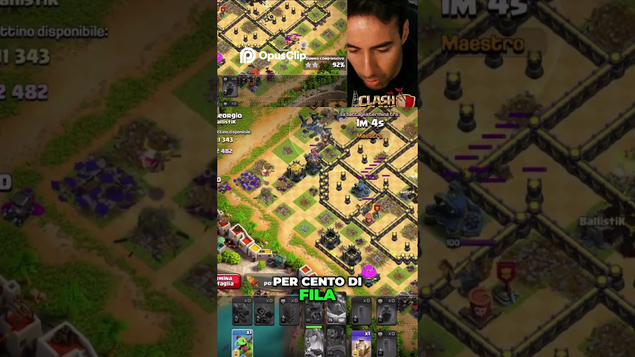 Differenza di attacchi! #clashofclans #coc #shorts #supercell