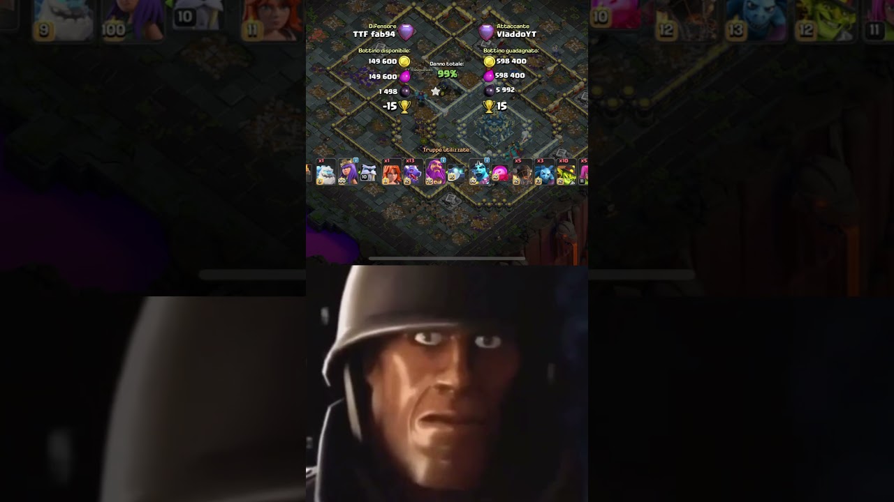 beh …. #clashofclans #clashofclansitalia #gaming #fail #th17 #memes